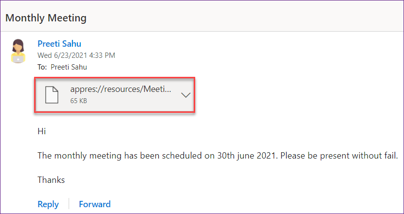 PowerApps mail image