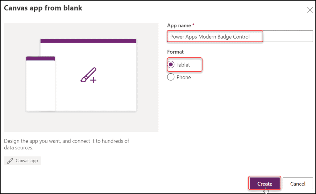 PowerApps Modern Badge Control