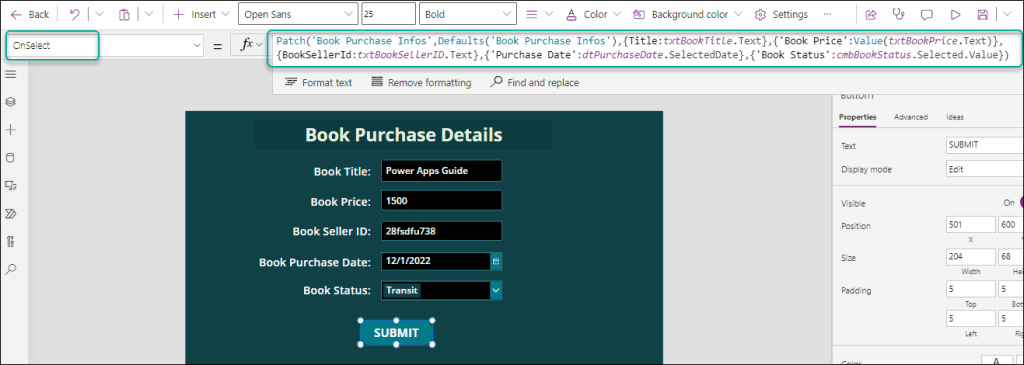 PowerApps Patch Choice Field Dataverse