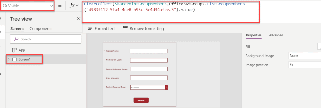 role based security in powerapps using sharepoint groups