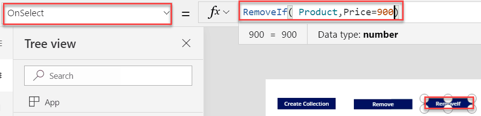 Powerapps functions RemoveIf()