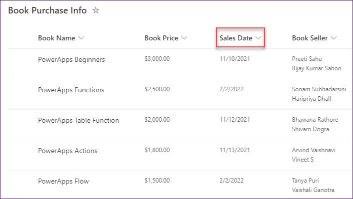 PowerApps search by date