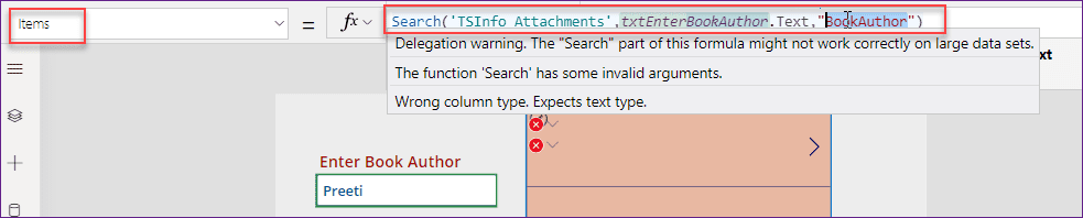 PowerApps Search SharePoint not Working