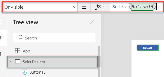 PowerApps Select() Function example