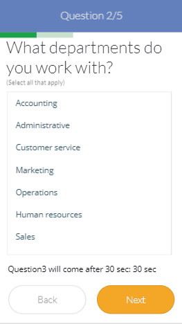 PowerApps survey result