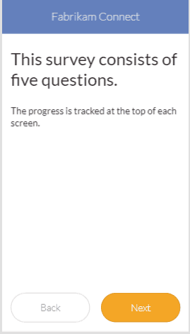 PowerApps survey template