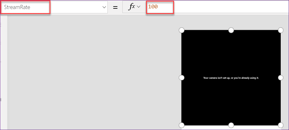 Powerapps take picture button