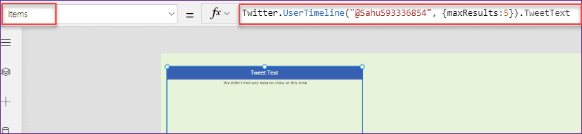 PowerApps Twitter Connector PowerApps Twitter Connector