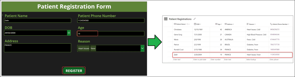 PowerApps Update Dataverse Number Field