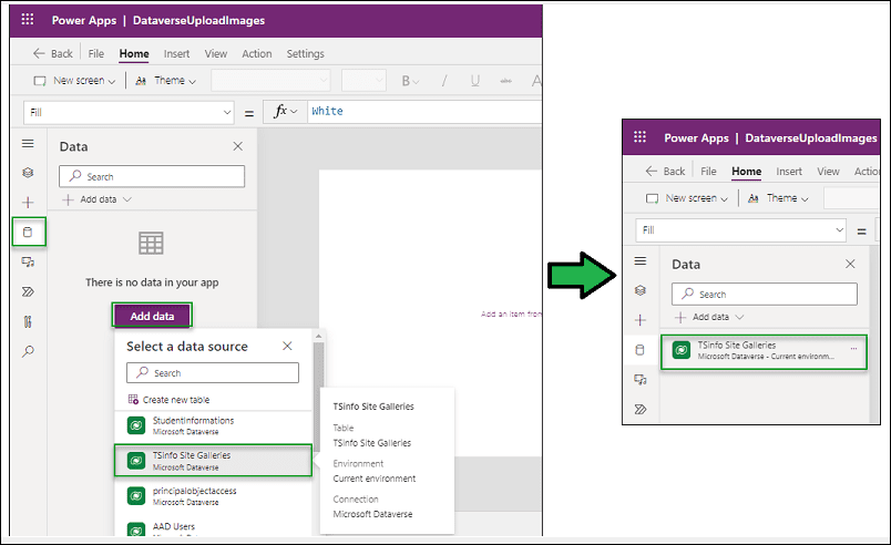 powerapps upload image to dataverse