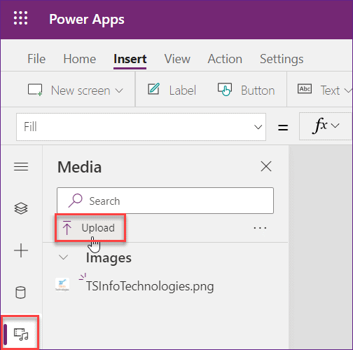 PowerApps upload image