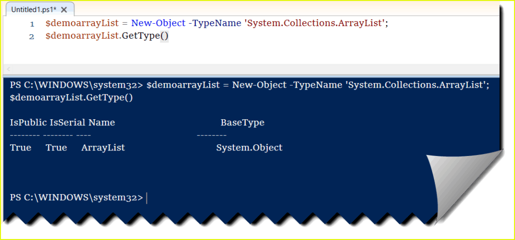 powershell create arraylist