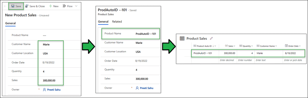 Primary Name Column Autonumber Dataverse 