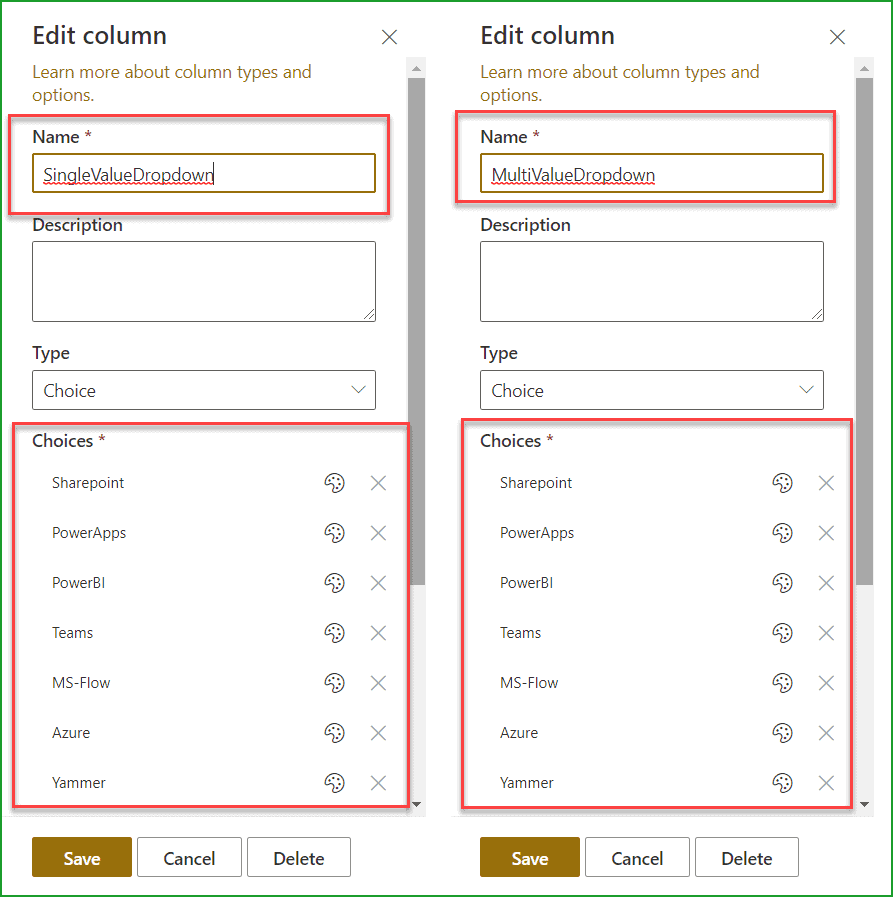React Dropdown Bind React Dropdown from SharePoint list column choice options