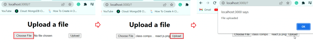 React js file upload example