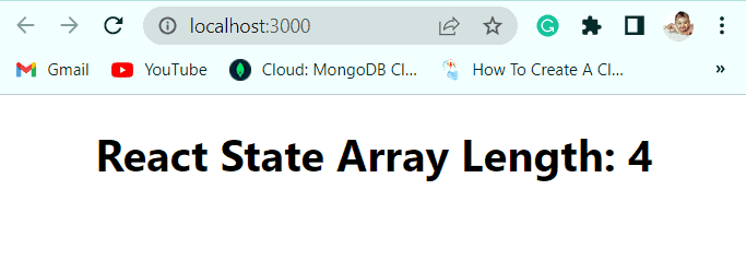 react state array length