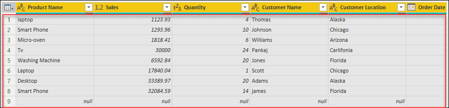 Remove duplicate rows in power bi