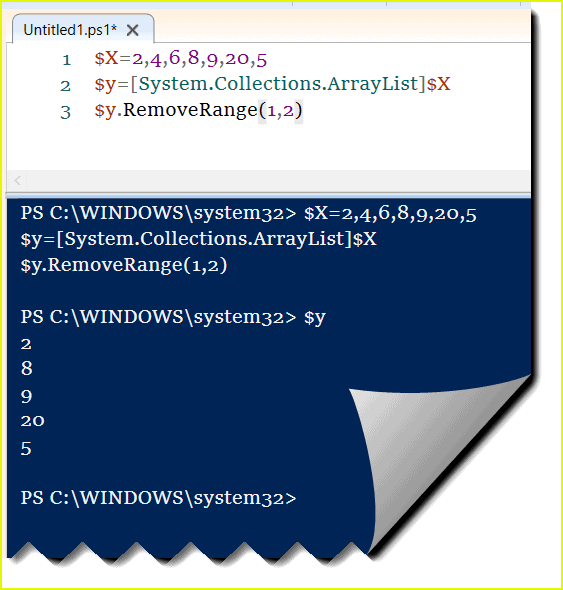 Remove multiple item from arraylist PowerShell