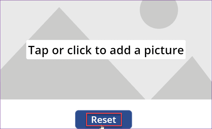 reset image control in Power Apps