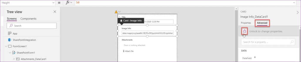 Save image in SharePoint list without using Powerapps flow