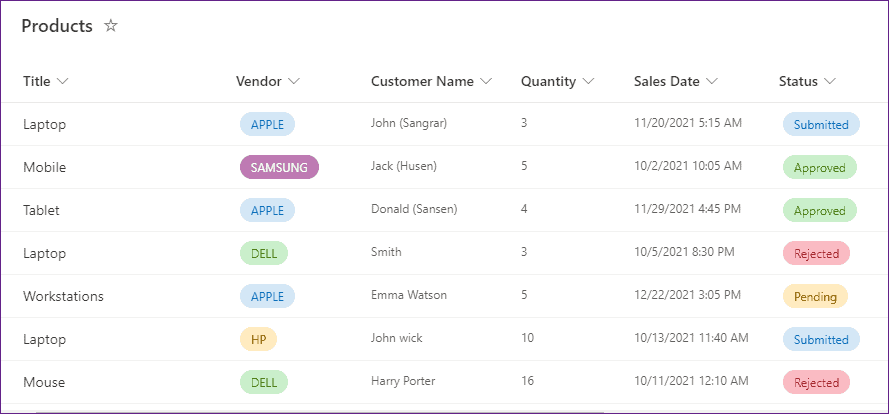 search choice column in PowerApps