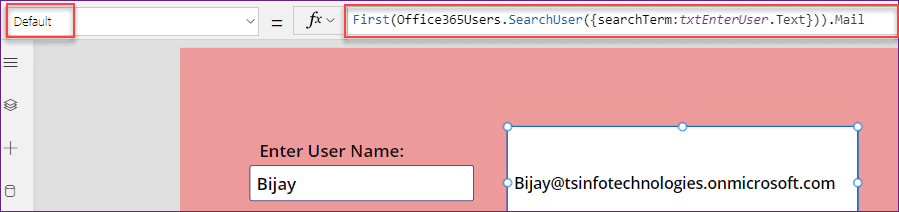 Search Email in PowerApps