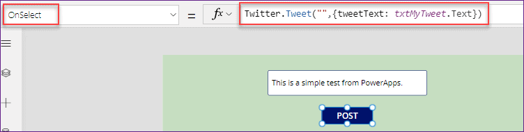 Send Tweet in PowerApps Send Tweet in PowerApps