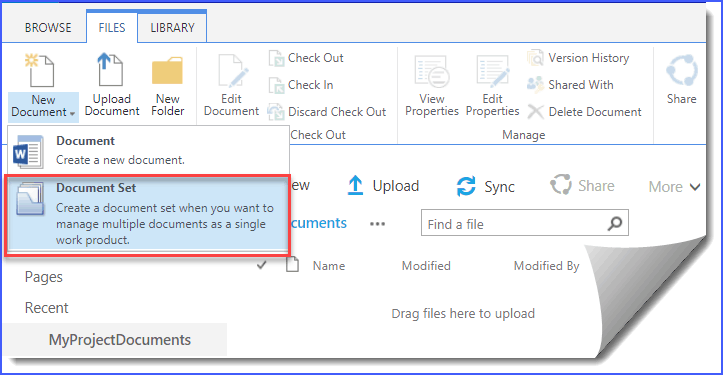 sharepoint document set