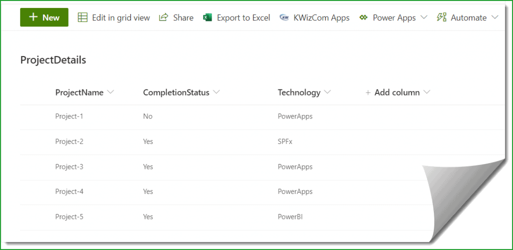 sharepoint framework crud operations no javascript framework