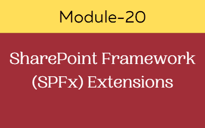 sharepoint framework development training course