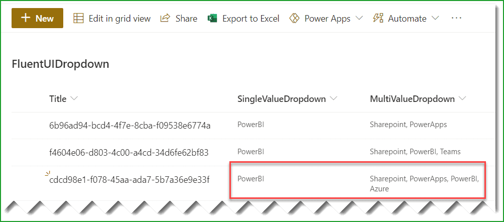 SharePoint framework fluent ui react dropdown SharePoint framework fluent ui react dropdown example
