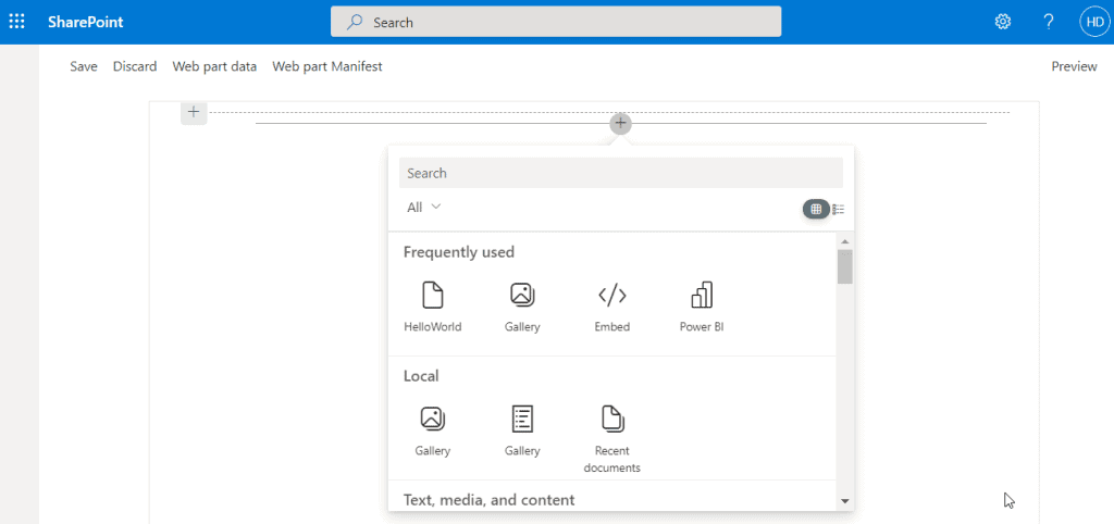 SharePoint Framework preconfigured entries SharePoint Framework preconfigured entries