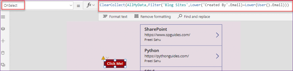 SharePoint list filter in PowerApps collection