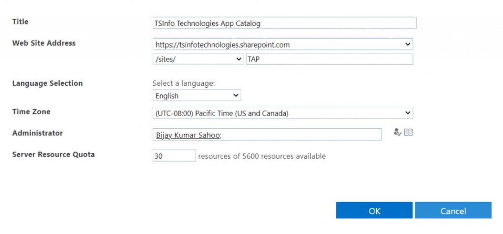 sharepoint online create tenant app catalog