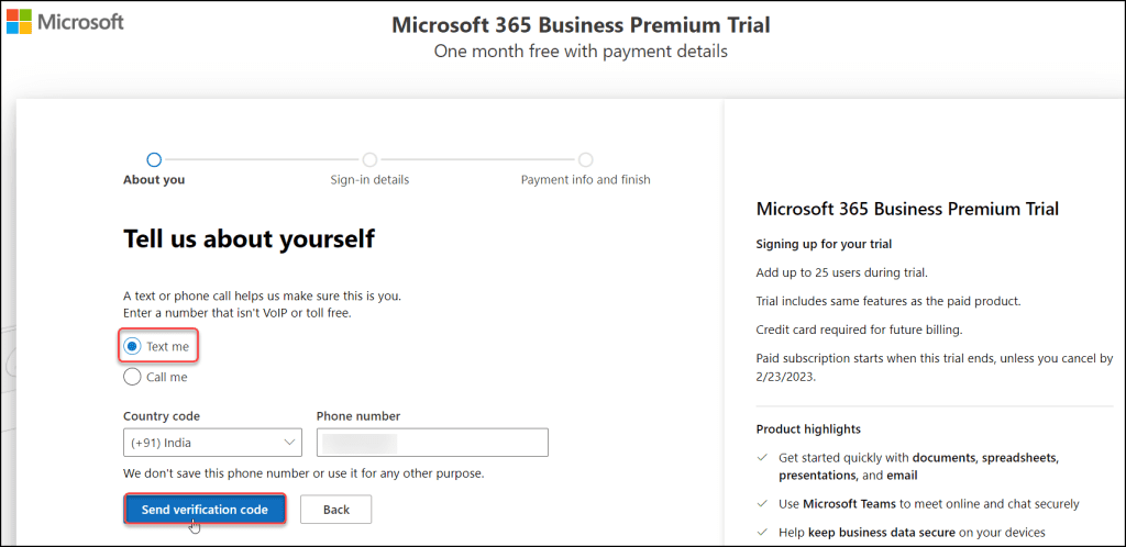 SharePoint Online Free Trial