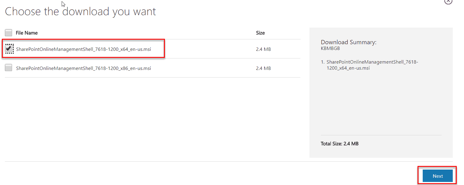 sharepoint online management shell 64 bit download