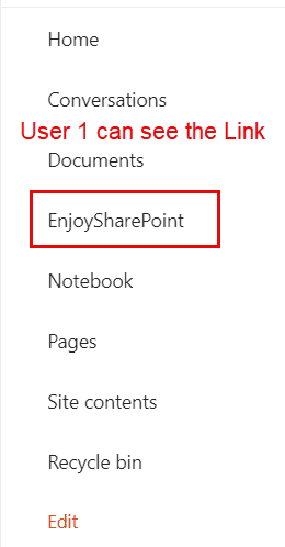 sharepoint online navigation audience targeting