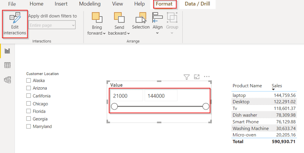 Sort slicer by measure in Power BI example