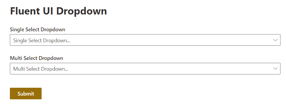 SPFx react dropdown SPFx react dropdown example