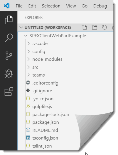 sharepoint framework client web part project structure