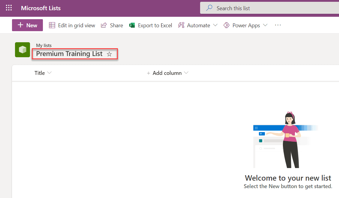 Microsoft Lists tutorial