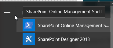 sharepoint online management shell commands