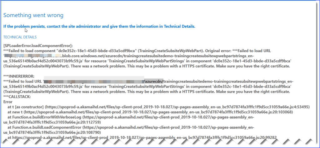 the specified resource does not exist. azure blob