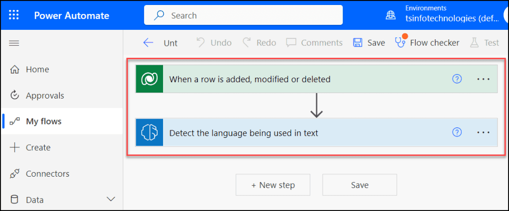 Translate text in dataverse table