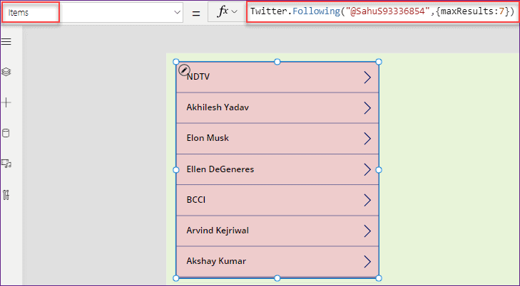 twitter connector in powerapps twitter connector in powerapps