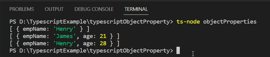 Typescript add property to object in array