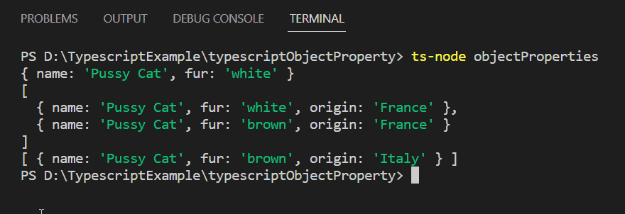 Typescript adds a property to objects in the map