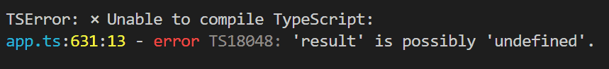 Typescript array find object is possibly undefined