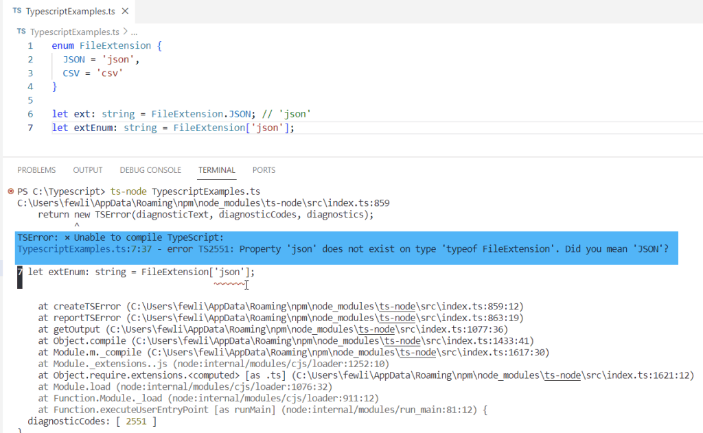 typescript enum reverse mapping