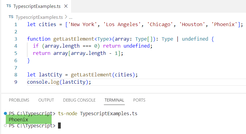 typescript get last element of array